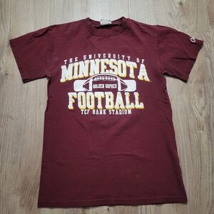 Champion Minnesota Golden Gophers Football TCF Stadium Tailgate tshirt small